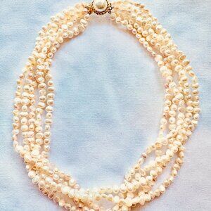 A Lustrous Cascade of Baroque Pearls, Torsade Necklace